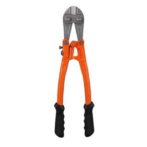 edward tools bolt cutter 14” - heavy duty forged t8 steel blade cuts steel wire, chain link fence, metal rod, and screw cutters - ergonomic rubber grip handle