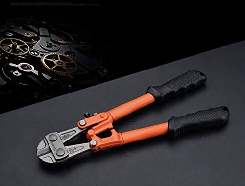 Edward Tools Bolt Cutter 14” - Heavy Duty Forged T8 Steel Blade Cuts Steel Wire, Chain Link Fence, Metal Rod, and Screw Cutters - Ergonomic Rubber Grip Handle