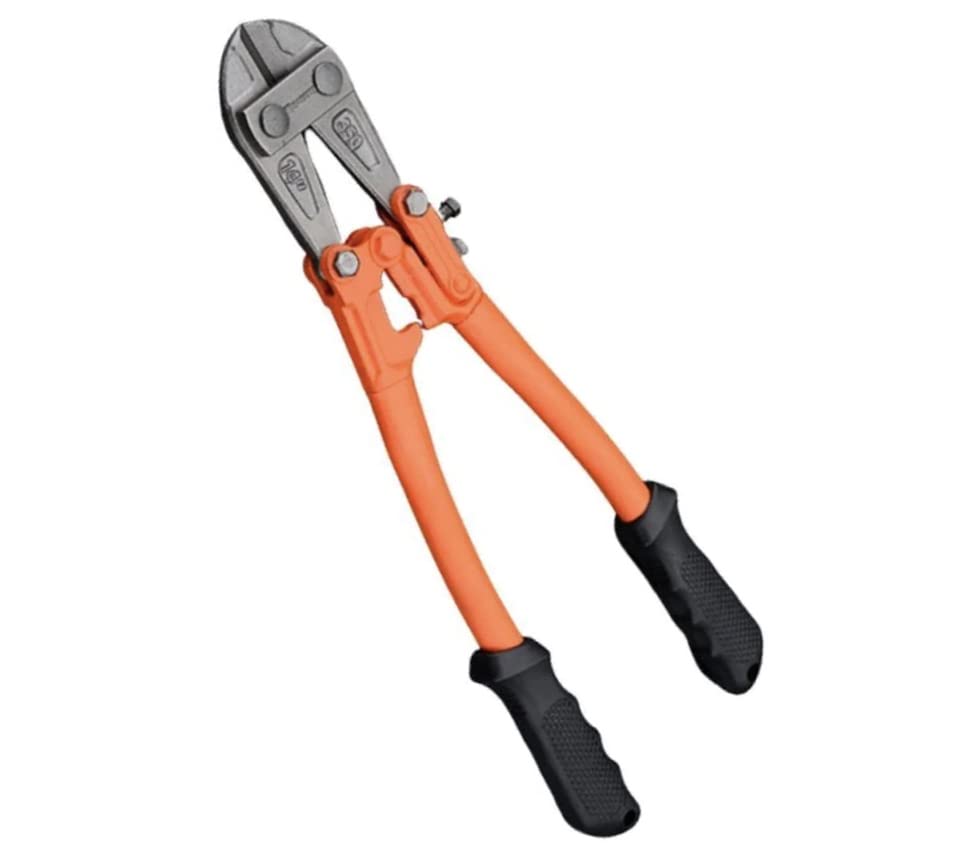 Edward Tools Bolt Cutter 14” - Heavy Duty Forged T8 Steel Blade Cuts Steel Wire, Chain Link Fence, Metal Rod, and Screw Cutters - Ergonomic Rubber Grip Handle