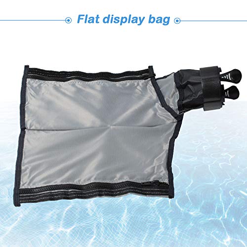 39-310 Zipper Bag for Compatible with Polaris 3900 Pool Cleaner, accommodate 5 Liters Capacity with 9-100-3105 Sweep Hose Scrubber Replace Gray Double Superbag