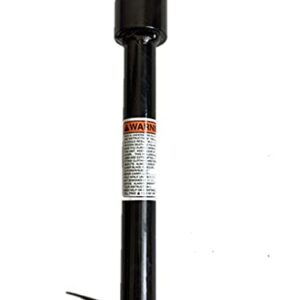 GardenTrax Earth Auger Spiral Drill Bit 8”(D) x 36”(L), Post Hole Digger with 7/8" Drive Shaft W/Fishtail Point