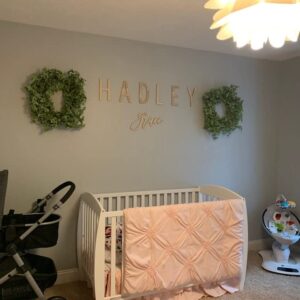 Custom Name Sign - First and Middle Name Sign - Personalized Wood Name Decor, Nursery Decor