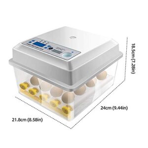 Safego 16 Eggs Incubator for Hatching Eggs, Digital Mini Incubator with Automatic Turner and Egg Candler Tester for Hatching Chicken Duck Quail Bird Eggs