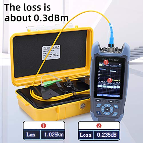 Fiber Optic Cable Test Tool OTDR Launch Cable Box 1km SC/UPC-SC/APC,SC/UPC-FC/UPC,FC/UPC-FC/UPC SM OTDR Dead Zone Eliminator 1310/1550nm (SC/UPC-SC/APC)