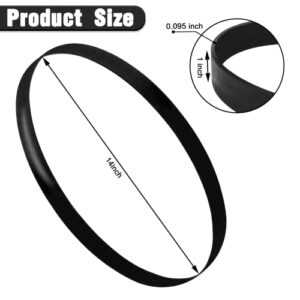 Urethane Band Saw Tires 14 inch Diameter, 2 Pack 14" x 1" x 0.095" Compatible with Branded Bandsaws including Jet Powermatic Grizzly Craftsman etc.