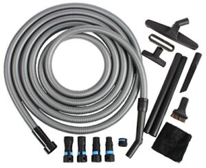 cen-tec systems 95292 home and shop vacuum expanded multi-brand power tool dust collection adapter set and full attachment kit, 30 ft. hose, black