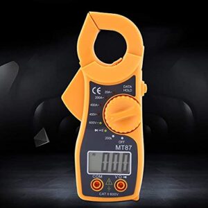 Multimeter,Digital Clamp Multimeter AC DC Voltmeter Ammeter Ohmmeter Volt Tester LCD Meter,with Overload Protection Function