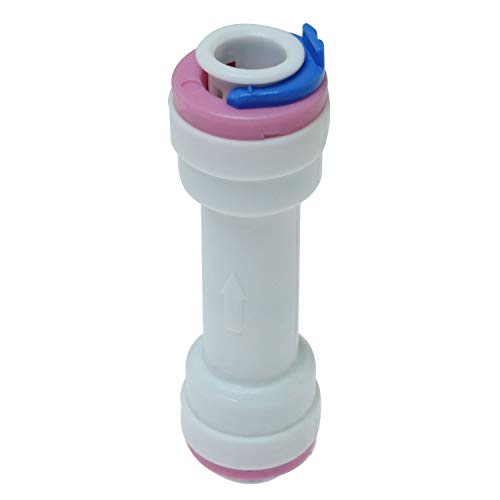 DGZZI Check Valve 2PCS 1/4" One Way Push Fit Straight Quick Connect Check Valves for RO Pure Water Reverse Osmosis System