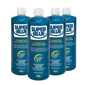 glb 71205-sp-04bx super blue pool clarifier, 1-quart, 4-pack