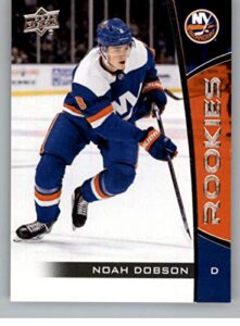 2019-20 upper deck nhl rookie box set #13 noah dobson new york islanders official ud hockey trading card