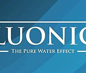 BLUONICS Sediment Water Pre-Filter Reusable Spin Down Filter for Whole House City and Well Water 40 Micron with both 1” + 3/4” NPT adapters included