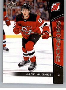 2019-20 upper deck nhl rookie box set #1 jack hughes new jersey devils official ud hockey trading card