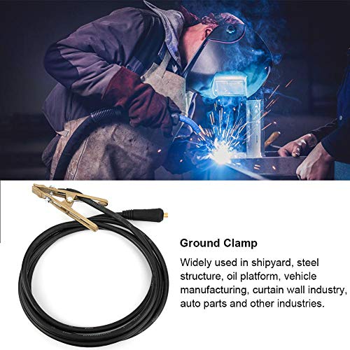 Welding Ground Clamp Assembly - Terminal Lug Connector - MIG Welding Gun,260A TIG Welding Brass Ground Clamp MMA ARC Welder Earth Clamp 3Meter 25mm²