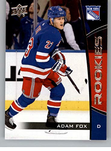 2019-20 Upper Deck NHL Rookie Box Set #9 Adam Fox New York Rangers Official UD Hockey Trading Card