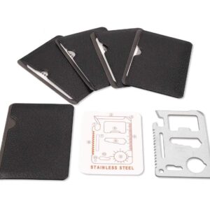 11 in 1 Tools For Men Beer Opener Survival Tool Credit Card Size Fits For Wallet Pocket (5Pack)