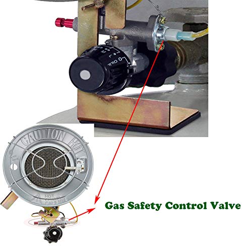 MENSI Main Gas Control Safety Valve for Propane Gas Radiant Tank Top Heater (Gas Valve Only)