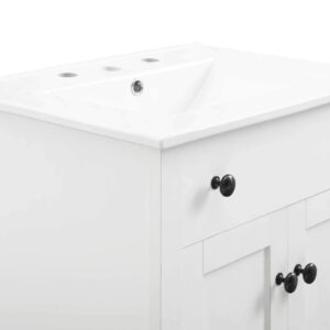 Modway Nantucket 24" Bathroom Vanity in White, 24 Inch