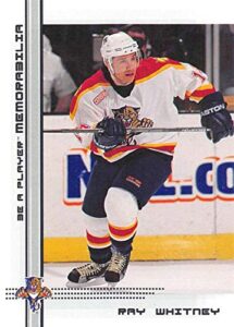 2000-01 be a player memorablia hockey #93 ray whitney florida panthers official trading card from itg in the game