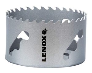 lenox tools carbide hole saw, 3 5/8-inch (92 mm) (lxah3358)