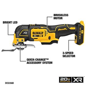 DEWALT 20V MAX Power Tool Combo Kit, 4-Tool Cordless Power Tool Set with Battery and Charger (DCK551D1M1)