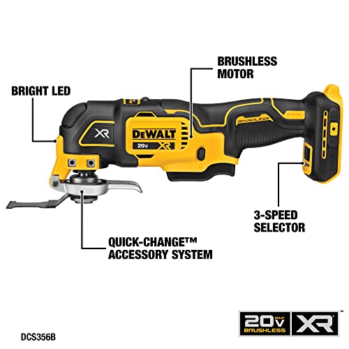 DEWALT 20V MAX Power Tool Combo Kit, 4-Tool Cordless Power Tool Set with Battery and Charger (DCK551D1M1)