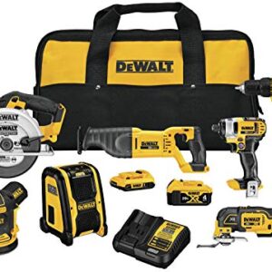 DEWALT 20V MAX* Cordless Drill Combo Kit , 7-Tool (DCK771D1M1)