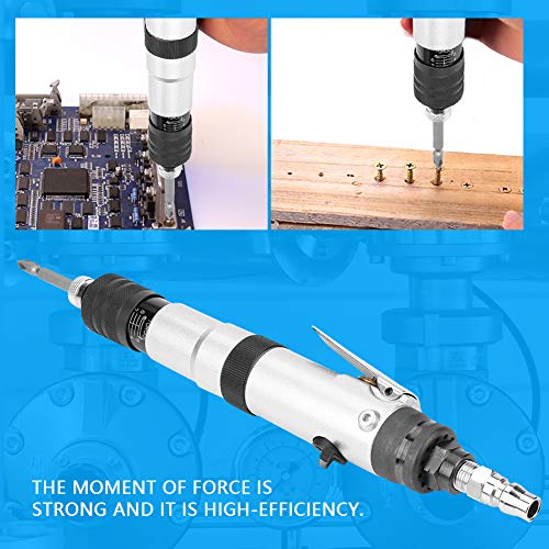 1/4" Air Straight Pneumatic Screwdriver,1000RPM Mini Handhold Pneumatic Screwdriver Kit,Industrial Screw Driver Tool