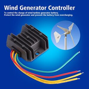 Fdit 12V 300W Wind Turbine Generator Charging Controller Regulator Durable in Use Waterproof Wind Charge Controller in Use Single Phase/Three Phase(Single Phase)
