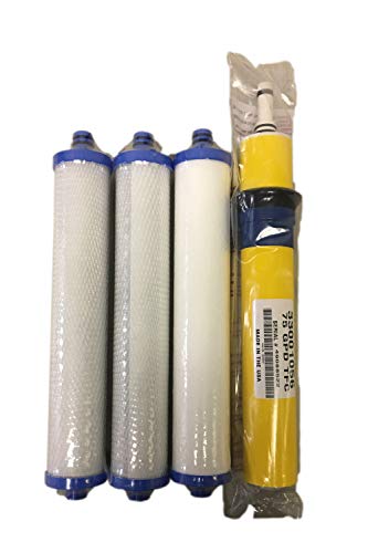 Hydrotech Compatible 33001056 - 75 GPD Membrane with Filters Set - Membrane Made in USA