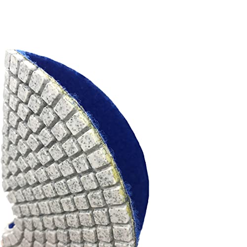 1Pc 7 inch Diamond Polishing Pad Wet/Dry Tile Polishing Pad for Grinder,for Concrete Marble Quartz Stone Countertop Granite Polishing. (Grit 30)