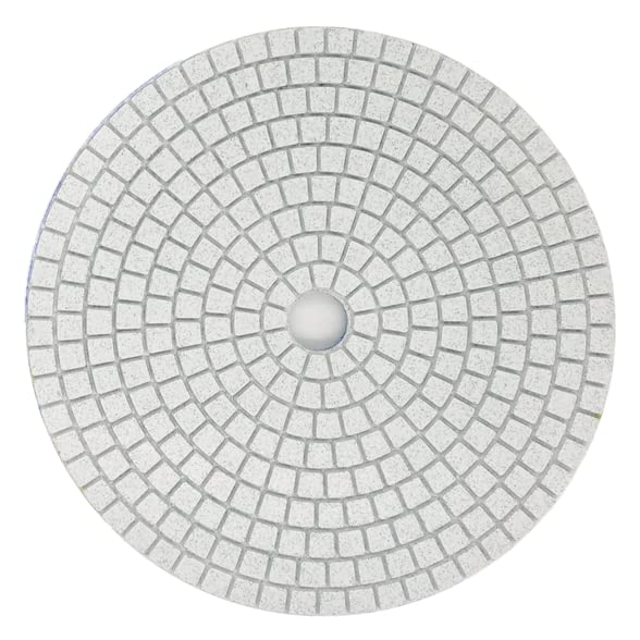 1Pc 7 inch Diamond Polishing Pad Wet/Dry Tile Polishing Pad for Grinder,for Concrete Marble Quartz Stone Countertop Granite Polishing. (Grit 30)