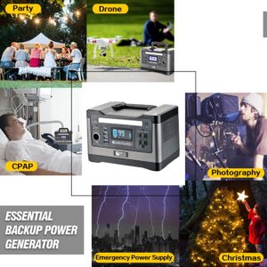 RICH SOLAR X500 Lithium Portable Power Station 540Wh Rechargeable Solar Generator Battery Backup Power for Camping Outdoors RV Emergency