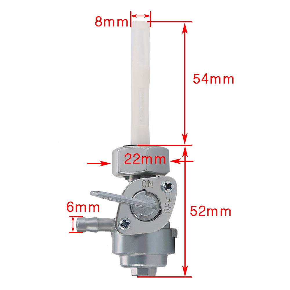 Savior 3pcs Gas Tank Fuel Switch Valve Pump Petcock for Chinese Gasoline Generator 5.5HP 6.5HP 7HP 8HP 9HP 11HP 13HP 14HP 15HP 16HP 168F 163CC 196CC 170F 208CC 211CC 173F 177F 182F 188F 190F