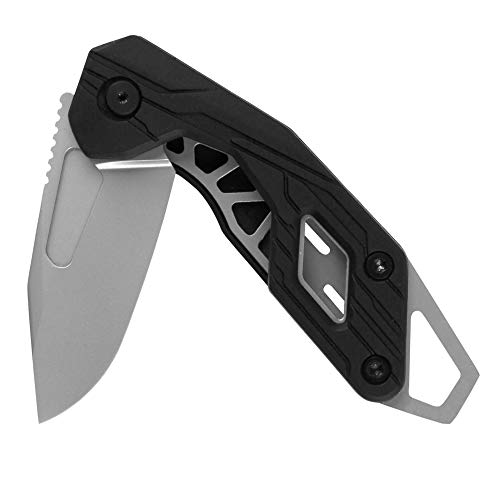 Kershaw Diode Folding Pocket Knife, 1.6 Inch Blade with Manual Opening, Liner Lock (1230), Black,Steel