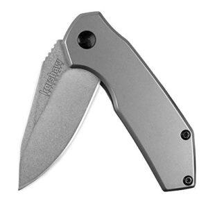 kershaw valve pocket knife; 3" 4cr13 stainless steel blade; assisted folder opening knife; mid-sized edc, outdoor knife
