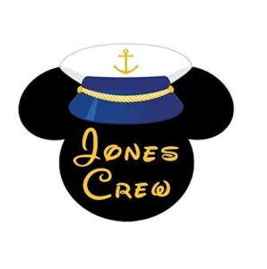 for disney cruise custom door magnet - personalized large size captain ears