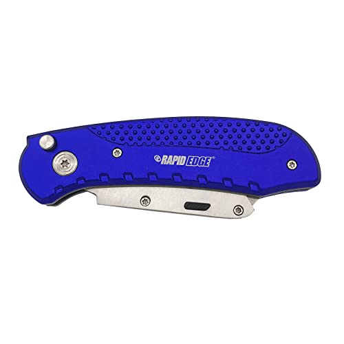 Rapid Edge Extend-A-Blade Utility Knife with Double Length Serrated Utility Blades