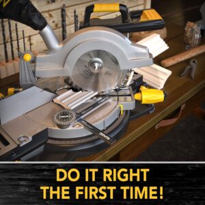 LEXIVON Aluminum Miter Saw Protractor | 7-Inch Rust Proof Angle Finder Featuring Precision Laser Engraved Scales (LX-230)