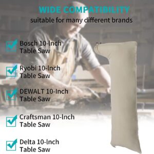 Table Saw Dust Collector Bag compatible with Bosch/Dewalt/Makita/Ryobi/Craftsman/Porter Cable/RIGID/Metabo/Kobalt/Skilsaw/Delta/ 10" Tablesaws with 2.5" Dust Port