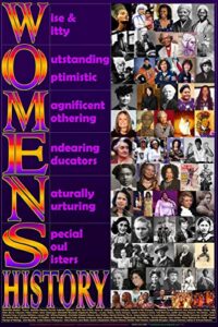 women's history poster, women's history month poster