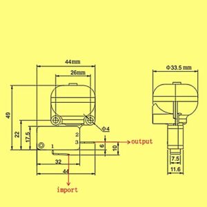 USAGUY Propane Tank Top Patio Heater Replacement Parts Safety Faston Type Thermocouple Safety Assembly Kit with FD4 Dump Switch