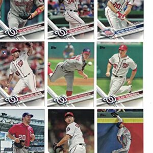 Washington Nationals/Complete 2020 Topps Nationals Baseball Team Set! (28 Cards Series 1 and 2) PLUS 2019, 2018 and 2017 Topps Series 1&2 Team Sets! 2019 World Series Champs!