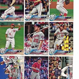 Washington Nationals/Complete 2020 Topps Nationals Baseball Team Set! (28 Cards Series 1 and 2) PLUS 2019, 2018 and 2017 Topps Series 1&2 Team Sets! 2019 World Series Champs!