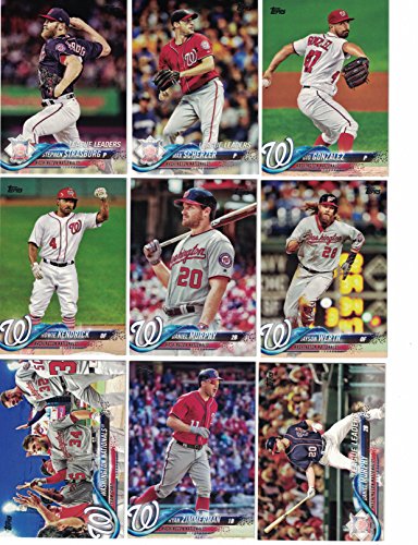 Washington Nationals/Complete 2020 Topps Nationals Baseball Team Set! (28 Cards Series 1 and 2) PLUS 2019, 2018 and 2017 Topps Series 1&2 Team Sets! 2019 World Series Champs!