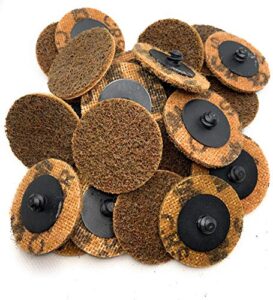 signi abrasive non woven nylon surface conditioning disc r-type quick change disc (brown coarse, 2 inch)