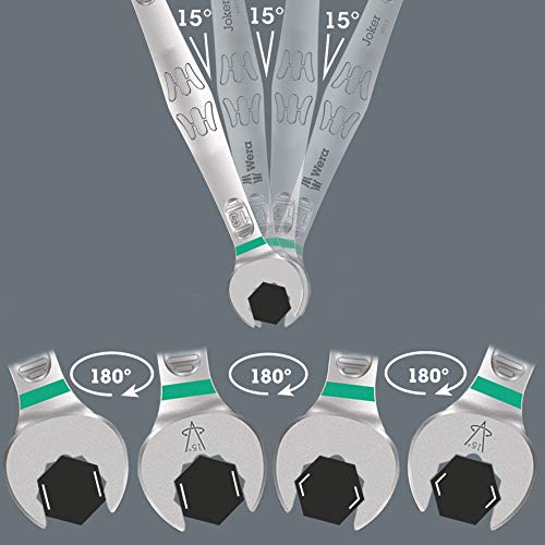 Wera 05020241001 6003 Joker 8 Imperial Set 1 Combination Wrench Set, Imperial, 8 Pieces