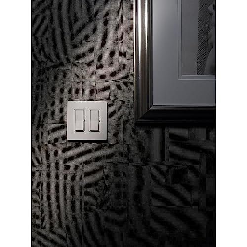 Lutron CW-2-WH-2 White Claro 2 Gang Decorator Wallplate (2 Pack) | CW-2-WH Count