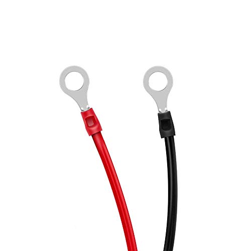 Newpowa red Black Extension Cable and Battery Cable with Fuse (Battery Cable W/ 30A Fuse)