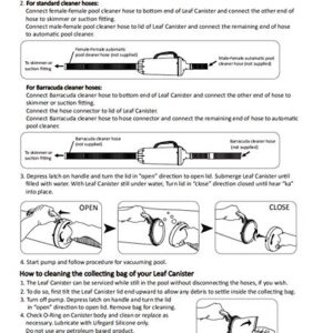 in-line Swimming Pool Leaf Canister Automatic Vacuum Suction Swimming Pool Cleaners with Mesh Basket Compatible with Hayward, Zodiac Baracuda, Pentair