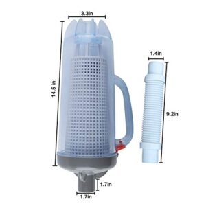 in-line Swimming Pool Leaf Canister Automatic Vacuum Suction Swimming Pool Cleaners with Mesh Basket Compatible with Hayward, Zodiac Baracuda, Pentair
